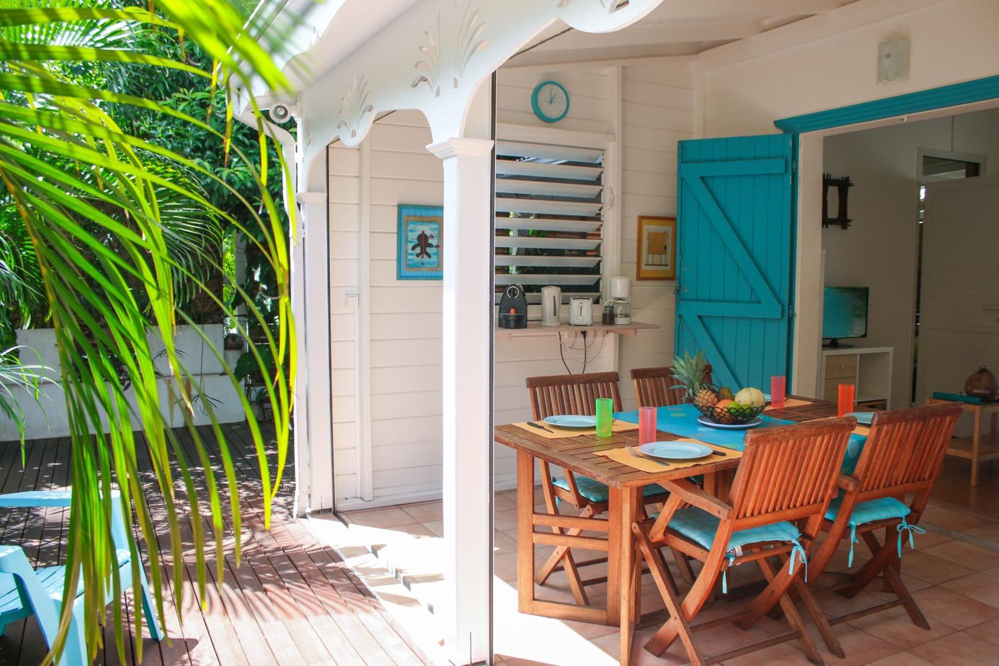 Bungalow La Papaye Bleue Residence Acces Piscine & Plage Saint-Francois  Exterior foto